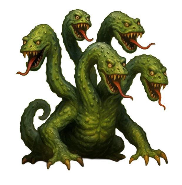 Pickle monster looking angry